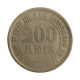 Moeda V-022 200 Réis 1880 MBC  Cupro Níquel Ø32mm 15gr.