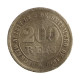 Moeda V-017 200 Réis 1874 BC C/ Sinais de Verniz Cupro Níquel Ø32mm 15gr.