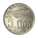 Moeda P-723 5000 Réis 1938 MBC/SOB Santos Dumont Prata 0.600 Ø27,5mm 10gr.