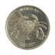 Moeda KM#New 50 Colones 2023 FC Costa Rica América Caranguejo Marinho Latão Revestido de Níquel Ø24,5mm 5,54gr.