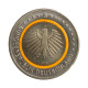 Moeda KM#370 5 Euros 2018 J FC Alemanha Europa Clima Subtropical Úmido Trimetálica Ø27,25mm 9gr.