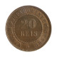 Moeda B-806 20 Réis 1900 MBC/SOB Bronze Ø25mm 7gr.*
