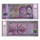 Folder Encarte com Cédula 2000 Guaranies Banco Central do Paraguay