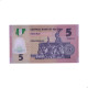 Cédula P#38a 5 Naira 2009 Polímero Nigéria África FE