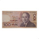 Cédula P#62b 100 Dirhams 1987 Marrocos África MBC