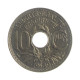 Moeda KM#889.1 10 Centimes 1939 MBC França Europa Prata R Níquel Ø21mm 3gr.