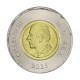 Moeda KM#New 2 Dollars 2025 FC Canadá América Charles III - Obra de arte de Daphne Odjig Bronze-alumínio e Níquel Ø28mm