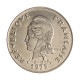 Moeda KM#13 50 Francs 1975 SOB/FC Polinésia Oceania Níquel Ø33mm 15gr.