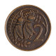 Moeda KM#32.1 2 Cents 1977 MBC Nova Zelândia Oceania Rainha Elizabeth Bronze Ø21,1mm 4,15gr.
