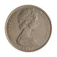 Moeda KM#37.1 50 Cents 1967 MBC+ Nova Zelândia Oceania Rainha Elizabeth Cupro-níquel Ø31,75mm 13,61gr.