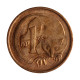 Moeda KM#78 1 Cents 1990 SOB/FC Austrália Oceania Rainha Elizabeth Bronze Ø17,53mm 2,59gr.