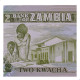P#24c 2 Kwacha 1980-1988 SOB/FE Zâmbia África