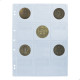 Kit 10 Folhas para Moedas 32x24 Organizer 12 Bolsos