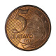Moeda V-467 5 Centavos 2001 SOB Aço R Cobre Ø22mm 4,1gr.