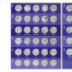 Álbum Duplo Moedas Quarter Dollar 1999 - 2021 Estados e Parques