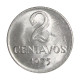 Moeda V-292 2 Centavos 1975 FC Aço Inoxidável Ø19mm 2,16gr.