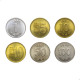 Set 6 moedas Coreia do Sul Ásia