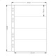 Álbum Fichário 10 Folhas PP Cédulas 4 Espaços 32x24 Cobra GF