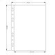 Álbum Fichário 10 Folhas PP Cédulas 1 Espaço 32x24 Cobra GF