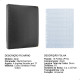 Álbum Fichário 10 Folhas para 630 Moedas 32x24 Ziper Cobra GG