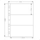 Álbum Fichário 10 Folhas PP para Cédulas 3 Espaços 32x24 Ziper Cobra Fosco GG