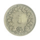 Km#26 5 Rappens 1963 B MBC Suíça Europa Cupro-Níquel 17.15(mm) 2(gr)