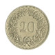 Km#29a 20 Rappens 1974 MBC Suíça Europa Cupro-Níquel 21.05(mm) 4(gr)