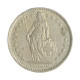 Km#21a.1 2 Franc 1968 B MBC Suíça Europa Cupro-Níquel 27.4(mm) 8.8(gr)
