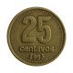 Km#110.2 25 Centavos 1993 MBC Argentina América Bronze Alumínio 24.2(mm) 5.4(gr)