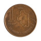 Km#186 1 Peso 2017 MBC Argentina América Aço com revestimento de cobre 20(mm) 4.3(gr)