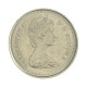 Km#77.2 10 Cents 1981 MBC Canadá América Níquel 18.034(mm) 2.07(gr)
