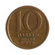 Km#108 10 New Agorot 1981 MBC Israel Ásia Níquel com revestimento de cobre 16(mm) 2.1(gr)