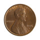 Km#201 1 Cent 1976 D MBC+ Estados Unidos  América  Lincoln Memorial  Bronze 19(mm) 3.11(gr)