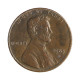 Km#201b 1 Cent 1983 D MBC Estados Unidos  América  Lincoln Memorial  Zinco com revestimento de cobre  19.05(mm) 2.5(gr)