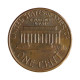 Km#201b 1 Cent 1989 MBC Estados Unidos  América  Lincoln Memorial  Zinco com revestimento de cobre  19.05(mm) 2.5(gr)