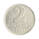 Moeda V-283 2 Cruzeiros 1961 MBC C/ Sinais de Limpeza Alumínio Ø25mm 2.7gr.