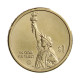 Moeda Km#796 1 Dollar 2024 P FC USA Inovação Illinois Cobre Revestido de Latão Manganês Ø26,49mm 8,1g