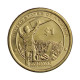 Moeda Km#603 1 Dolar 2015 D FC USA Native Mohawk Ironworkers Cobre Revestido de Latão Manganês Ø26,5mq