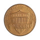 Moeda Km#468 1 Cent 2014 D MBC Estados Unidos América  Lincoln Cent Escudo Zinco com Revestimento de Cobre  Ø19,05mm 2,5
