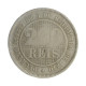 Moeda V-034 200 Réis 1888 BC/MBC C/ Marca de Verniz Cupro Níquel Ø32mm 15gr.