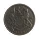 Moeda KM#13 1/2 Cent 1828 MBC Índias Orientais Britânicas Ásia Cobre Ø24mm  4,9gr.