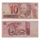Cédula C-293 10 Reais 1999 Última Série C/ Anotação a Caneta MBC - Pedro S. Malan / Armínio Fraga Neto (2ª chancela)