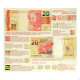 Folder Encarte para Cédula de 20 Reais Descritivo 2ª Família
