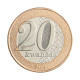 Moeda KM#111 20 Kwanzas 2014 FC Angola África Rainha Njinga A Mbande (1582-1663) Bimetálico Ø28mm 2,56gr.
