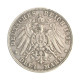 Moeda KM#996 3 Mark 1913 D MBC+ Alemanha Europa Prata 0.900 Ø33mm 16,67gr.