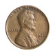 Moeda KM#A132 One Cent Lincoln Espiga de Trigo 1945 MBC USA América Bronze Ø19mm 3,11gr.