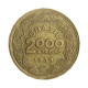 Moeda V-177 2000 Réis 1939 MBC+ Floriano Peixoto Bronze Alumínio Ø26,5mm 9gr.