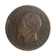 Moeda KM#11.3 10 Centesimi 1867 H BC Itália Europa Bronze Ø30mm 10gr.