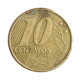 Moeda V-495 10 Centavos 2002 MBC Cunho Quebrado Aço R Bronze Ø20mm 4,8gr.