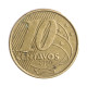 Moeda V-502 10 Centavos 2009 MBC Cunho Trincado Aço R Bronze Ø20mm 4,8gr.